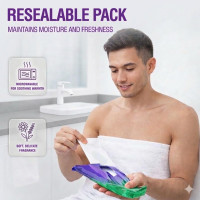 Super Thick Bathing Wipes for Adults Bathing No Rinse – Full Body Shower Wipe, Ideal for Men, Women & Elderly – Extra Large & Soft Travel Wipes Perfect Alternative to Shower – 8 Packs (80ct) 1 Count (Pack of 80)