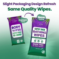 Super Thick Bathing Wipes for Adults Bathing No Rinse – Full Body Shower Wipe, Ideal for Men, Women & Elderly – Extra Large & Soft Travel Wipes Perfect Alternative to Shower – 8 Packs (80ct) 1 Count (Pack of 80)