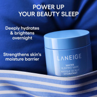 LANEIGE Water Sleeping Mask: Hydrating Korean Overnight Mask with Squalane & Probiotic-Derived Complex, for Bright, Glowing Skin & Barrier Support New: 2.36 fl. Oz. / 70ml