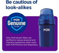 PUR Water Pitcher & Dispenser Replacement Filter 2-Pack, Genuine PUR Water Filters for Pitchers, 2-in-1 Powerful Filtration and Faster Filtration, 4-Month Value, Blue (PPF900Z2) 2 PACK Filter