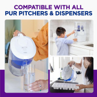 PUR Water Pitcher & Dispenser Replacement Filter 2-Pack, Genuine PUR Water Filters for Pitchers, 2-in-1 Powerful Filtration and Faster Filtration, 4-Month Value, Blue (PPF900Z2) 2 PACK Filter