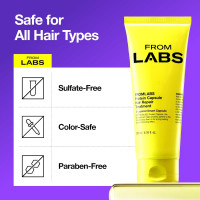 FROMLABS Protein Capsule Hair Repair Treatment, 3-Minute Keratin Hair Mask & Deep Conditioner for Damaged, Repair & Strengthen, Instant Detangling, Anti-Frizz, Low-pH, Fine-Hair Safe, 6.76 fl oz 6.76 Fl Oz (Pack of 1)