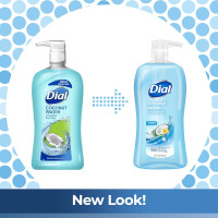Dial Body Wash, Refresh & Renew Coconut Water, 32 fl oz Coconut 32 Fl Oz (Pack of 1)