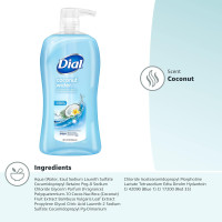 Dial Body Wash, Refresh & Renew Coconut Water, 32 fl oz Coconut 32 Fl Oz (Pack of 1)