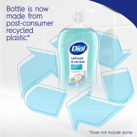 Dial Body Wash, Refresh & Renew Coconut Water, 32 fl oz Coconut 32 Fl Oz (Pack of 1)