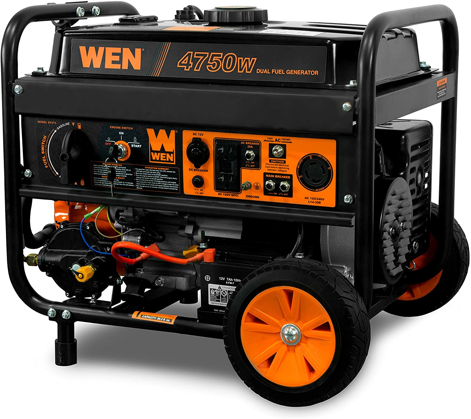 Wholesale WEN DF475T Dual Fuel 120V/240V Portable Generator with