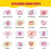 Sound Effects Machine - Easter Basket Stuffers - 16 Hilarious Sounds - Boys Prank Gifts for Kids- 6 7 8 9 10 Year Old Boy Gifts - Fun Boys Toys for Ages 8-13 Years - Cool Gadgets for Teens Easter Gift