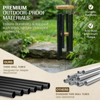 UpBlend Deep Tone Wind Chime – Outdoor Sympathy & Memorial Gift for The Loss of a Loved One, Memorial Wind Chimes, Thoughtful Sympathy Gift for Bereavement and Remembrance. 29