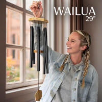 UpBlend Outdoors Wind Chimes for Outside, Gift for Mom, Deep Tone, Sympathy Gifts for Loss of Loved One, Patio Decoration, Memorial Windchimes, 29