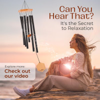 UpBlend Outdoors Wind Chimes for Outside, Gift for Mom, Deep Tone, Sympathy Gifts for Loss of Loved One, Patio Decoration, Memorial Windchimes, 29