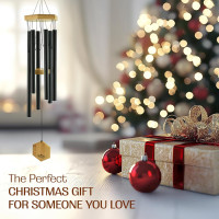 UpBlend Deep Tone Wind Chime – Outdoor Sympathy & Memorial Gift for The Loss of a Loved One, Memorial Wind Chimes, Thoughtful Sympathy Gift for Bereavement and Remembrance. 29