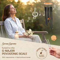 UpBlend Deep Tone Wind Chime – Outdoor Sympathy & Memorial Gift for The Loss of a Loved One, Memorial Wind Chimes, Thoughtful Sympathy Gift for Bereavement and Remembrance. 29