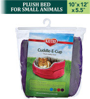 Kaytee Super Sleeper Cuddle-E-Cup Bed for Pet Guinea Pigs, Rats, Chinchillas and Other Small Animals