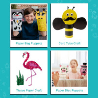 Craftikit® 20 Award-Winning Animal Toddler Arts and Crafts for Kids Ages 3-10 Years, All-Inclusive Animal Craft Kits, Fun Toddler Craft Box for Girls, Boys in Preschool