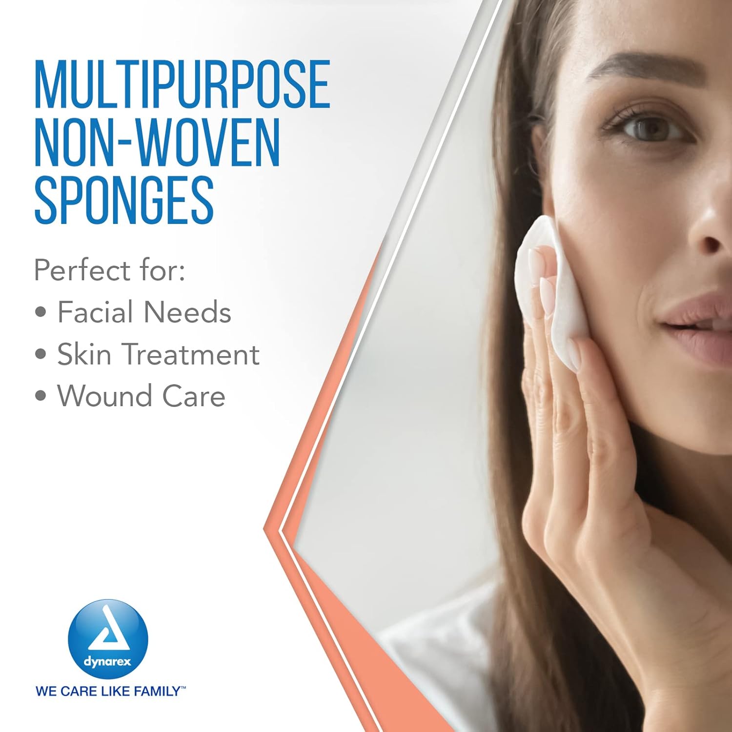 Dynarex Non-Woven Sponges, Non-Sterile, Gauze Sponges, Highly-Absorbent and with Less Linting, 4