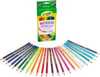 Crayola Watercolor Colored Pencils (24ct), Watercolor Paint Alternative, Watercolor Pencil Set for Kids, Art Supplies, Gift for Kids, 3+ 1 Count (Pack of 1)