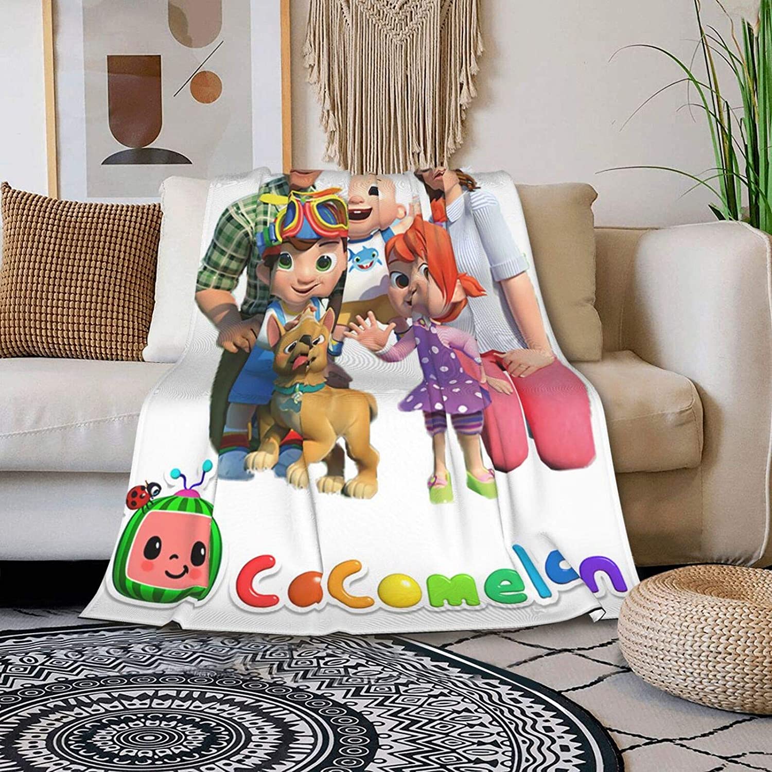 cocomelon plush blanket