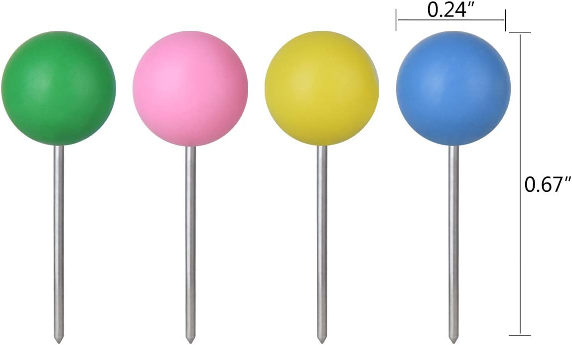 7.9 inch Donald Trump Voodoo Doll Pin Holder -0.24 inch Round Head with Stainless Point, Box of 180, Assorted Colors