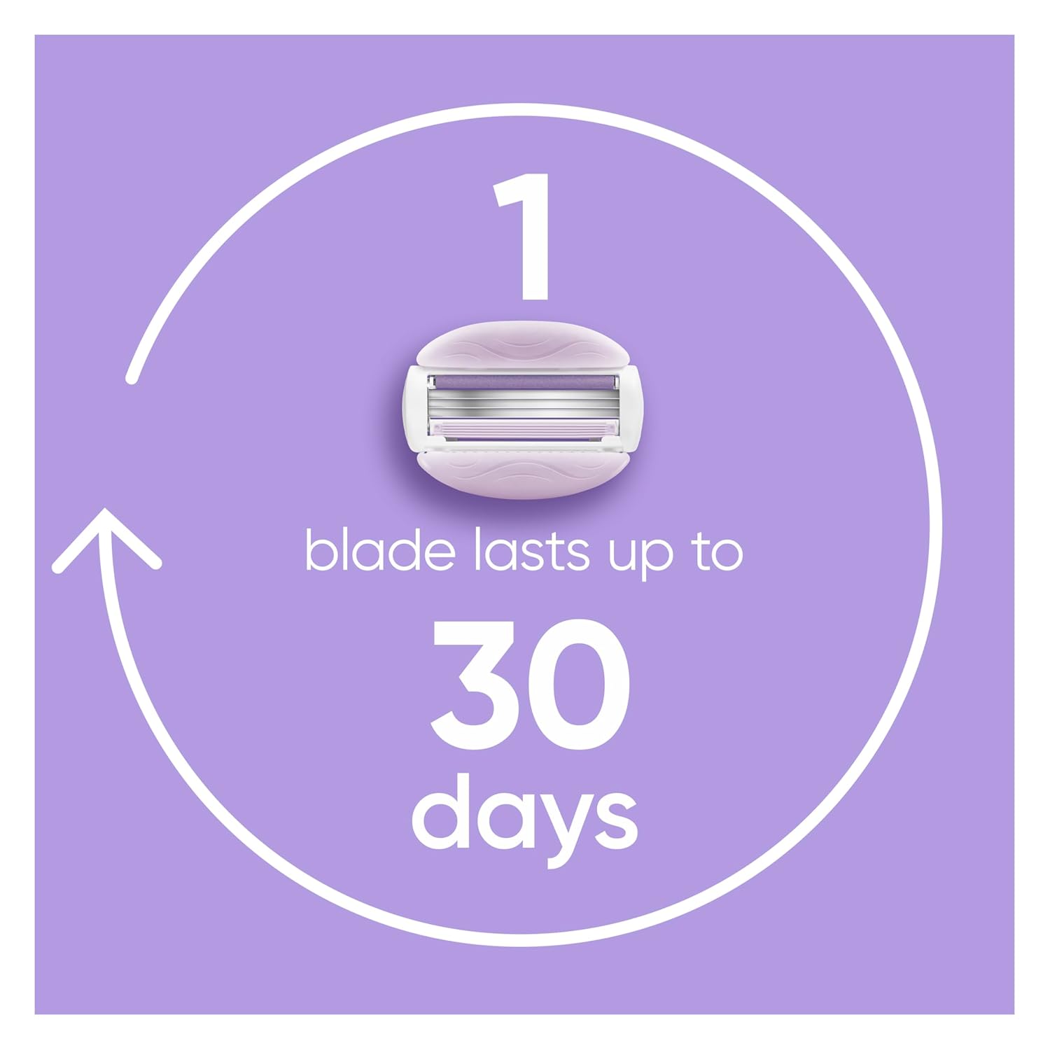 Gillette Venus ComfortGlide Freesia Women's Razor Refills, 6 Refill Cartridges, Fits Venus Reusable Razor Handles, 3-Bladed with Built-in Shave Gel Bars White 6 Count (Pack of 1)