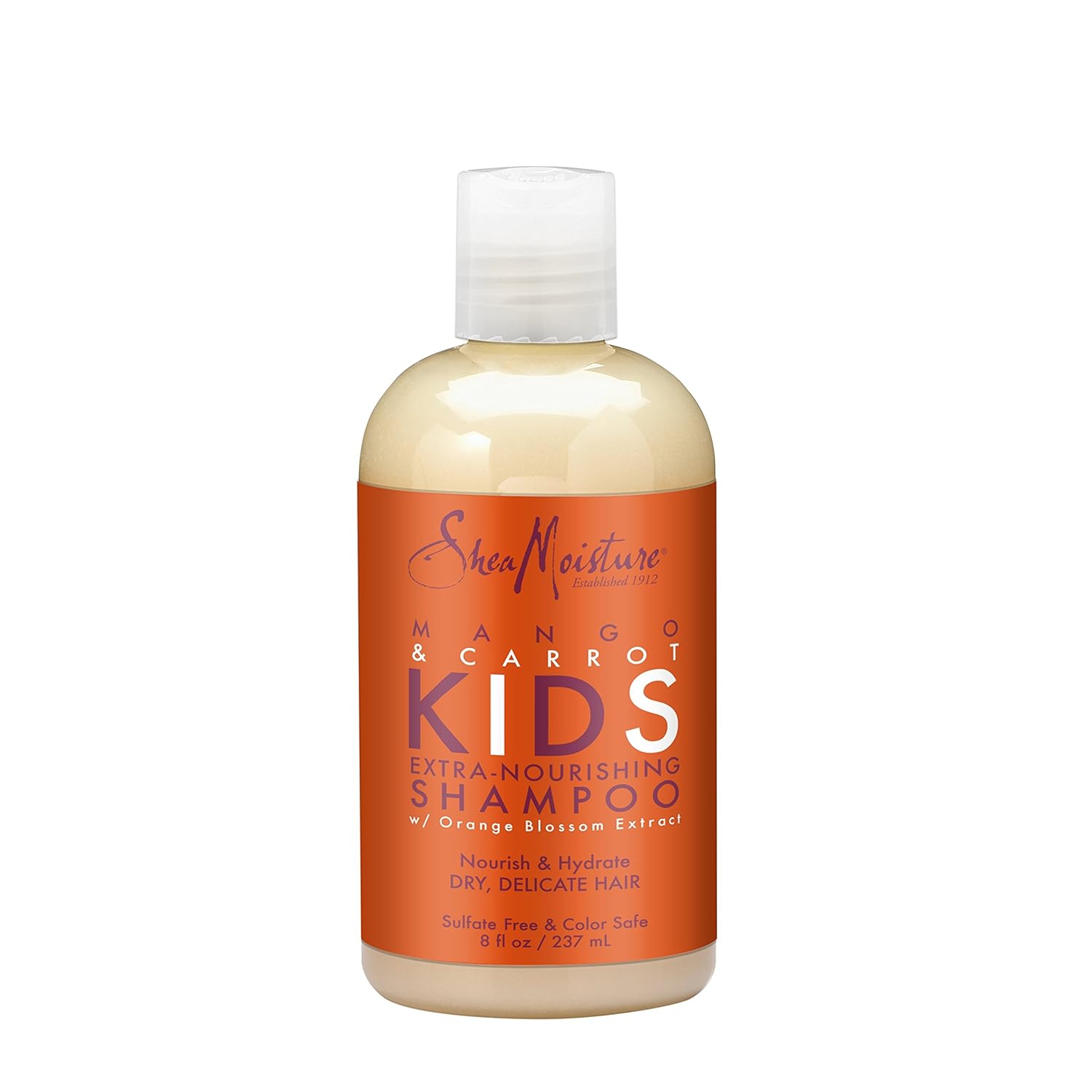 SheaMoisture KIDS Shampoo and Conditioner Set, Extra-Nourishing Mango & Carrot + Coconut & Hibiscus Detangler Spray for KIDS, 8 Fl Oz (3 Piece Set)