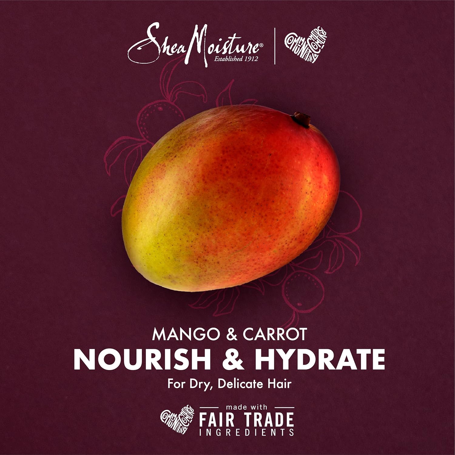 SheaMoisture KIDS Shampoo and Conditioner Set, Extra-Nourishing Mango & Carrot + Coconut & Hibiscus Detangler Spray for KIDS, 8 Fl Oz (3 Piece Set)