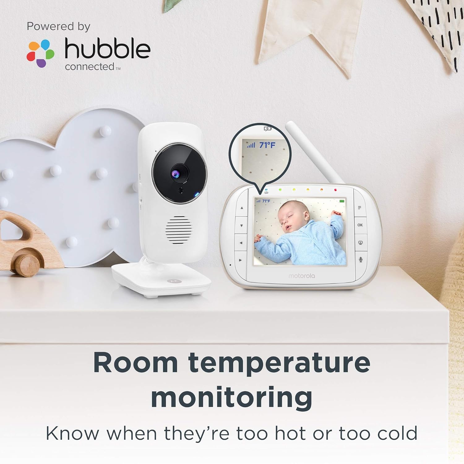 Motorola indoor Baby Smart Video Baby Monitor with Wi-Fi & 3.5