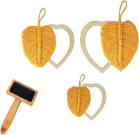 Macrame Cutting Molds and Comb Set for Making Macrame Feather Tassel (Macrame Comb Plus 3 Cutting molds)