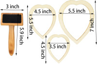 Macrame Cutting Molds and Comb Set for Making Macrame Feather Tassel (Macrame Comb Plus 3 Cutting molds)