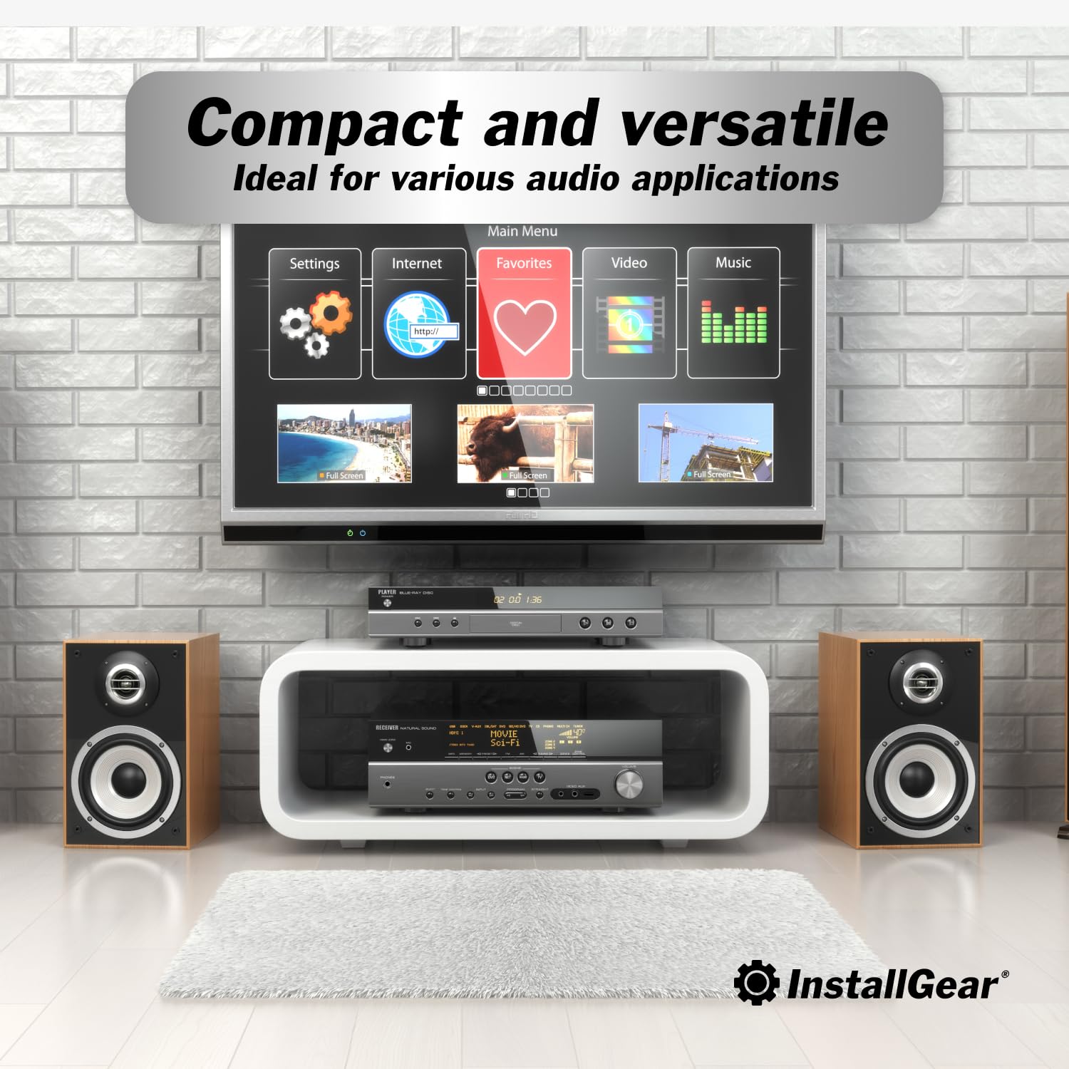 InstallGear 14 Gauge Tinned OFC Heavy Duty Boat Marine Speaker Wire, 50 feet | White Speaker Cable | OFC Speaker Wire 14 Gauge | Marine Wire 14 Gauge Wire for Outdoor, Automotive, and Marine 50 Feet 14 Gauge