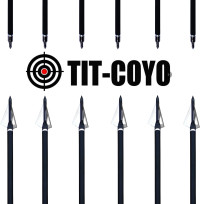 20 22 Inch Crossbow Bolts and Crossbow Broadheads Set Carbon Crossbow Arrows for Hunting and Outdoor Practice, 12pcs Arrows 12pcs Broadheads(24 Pack) 22