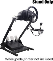 Racing Wheel Stand, Height Adjustable & Foldable Steering Wheal Stand Compatible with Logitech G25,G27,G29,G920 Gaming Cockpit stand A
