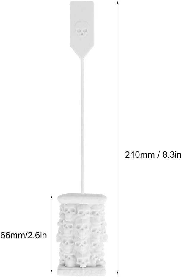 TBWHL Tea Infuser Silicone Detachable Tea Filter Loose Leaf Tea Infuser Ball Skull Head Shape for Grain Tea Cups, Pots, Mugs Gray