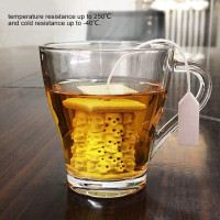 TBWHL Tea Infuser Silicone Detachable Tea Filter Loose Leaf Tea Infuser Ball Skull Head Shape for Grain Tea Cups, Pots, Mugs Gray