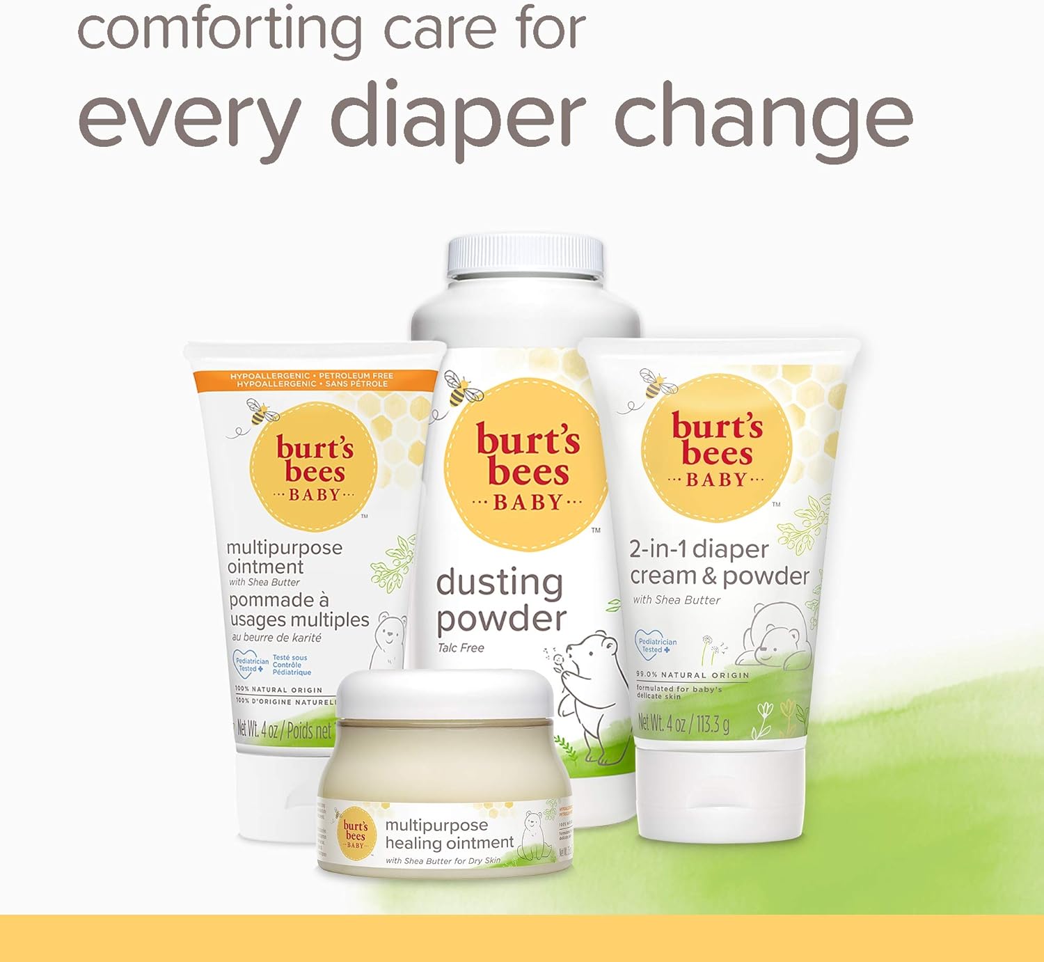 Burt's Bees Baby Powder, Hypoallergenic Dusting Powder, Non-Irritating, Calming Skin Care, All Natural, Talc Free,7.5 Ounce (Pack of 3) Clean 7.5 Ounce (Pack of 3)