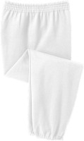 Joe's USA Youth Soft and Cozy Sweatpants in 7 Colors. Sizes Youth XS-XL Large White