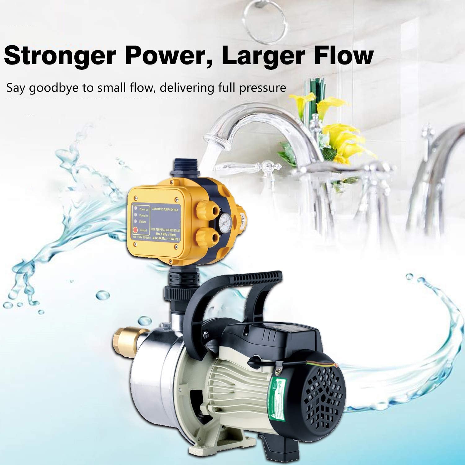 1/2 HP Shallow Well Pump 120 volt AC Water Pump Garden Hose Pump for Lawn Sprinkler Irrigation Household Water Pump