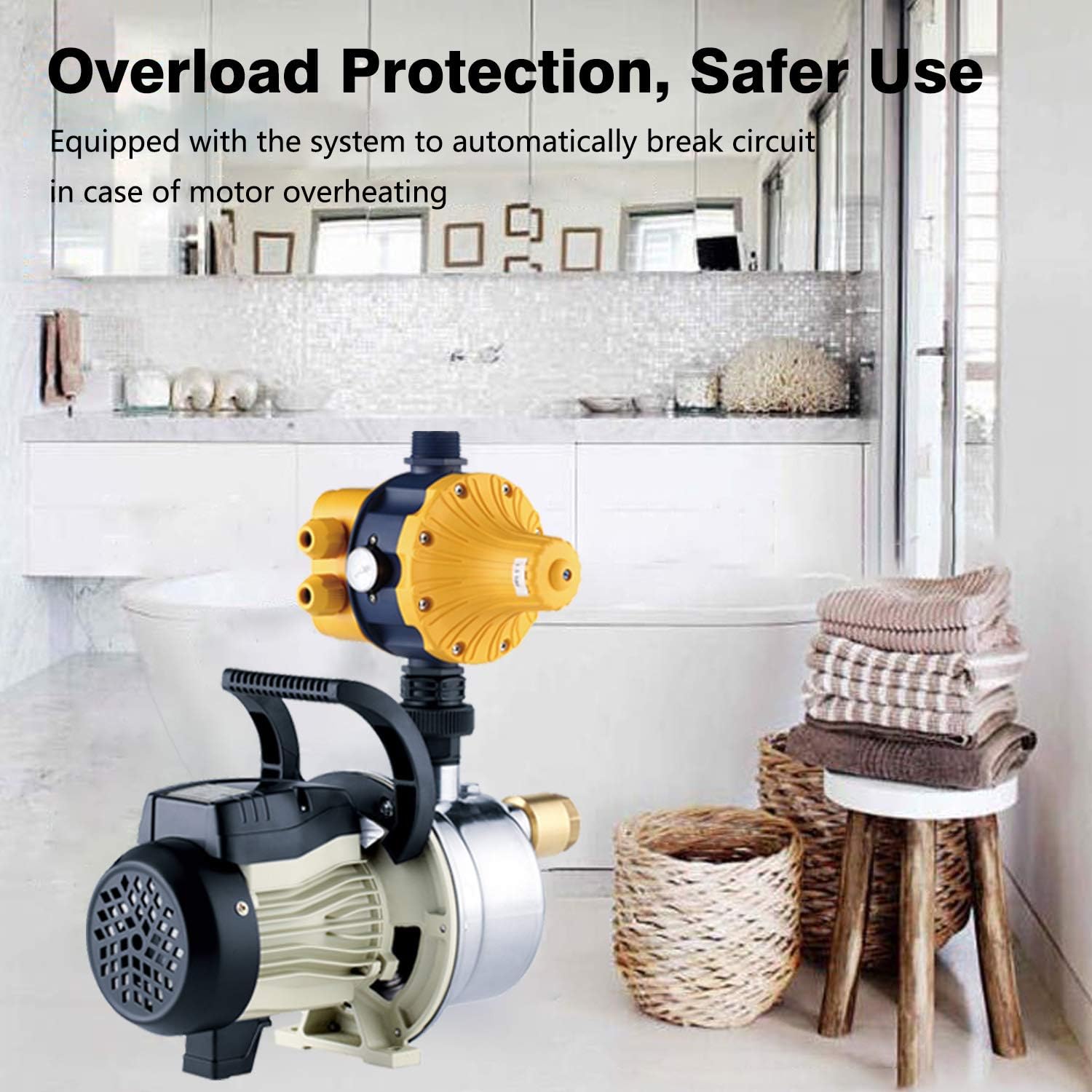 1/2 HP Shallow Well Pump 120 volt AC Water Pump Garden Hose Pump for Lawn Sprinkler Irrigation Household Water Pump