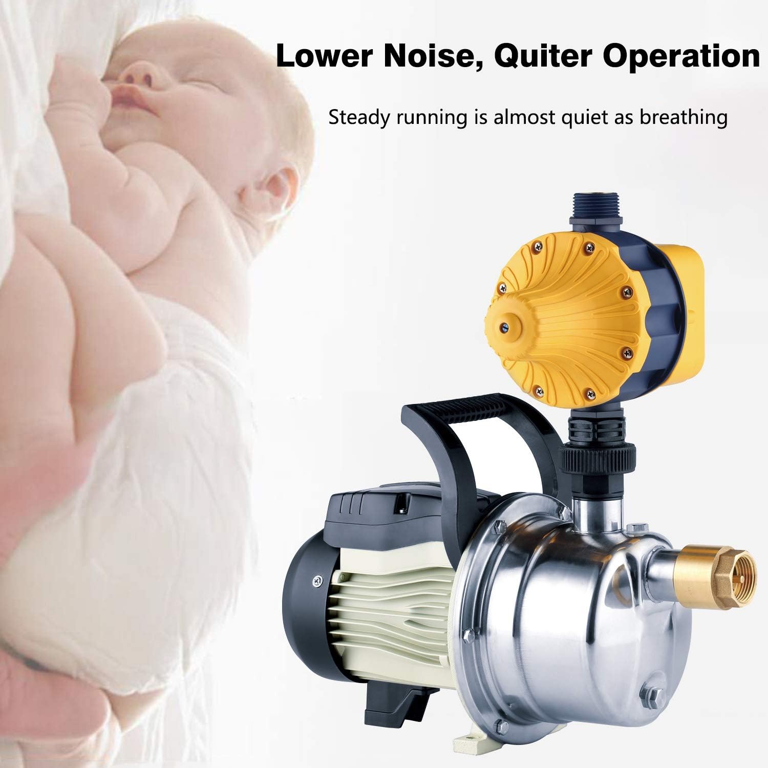 1/2 HP Shallow Well Pump 120 volt AC Water Pump Garden Hose Pump for Lawn Sprinkler Irrigation Household Water Pump