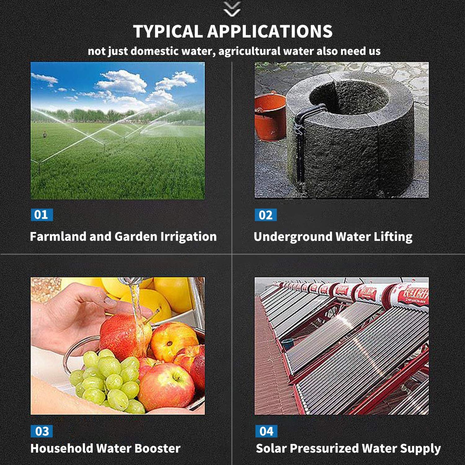 1/2 HP Shallow Well Pump 120 volt AC Water Pump Garden Hose Pump for Lawn Sprinkler Irrigation Household Water Pump