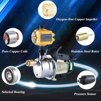 1/2 HP Shallow Well Pump 120 volt AC Water Pump Garden Hose Pump for Lawn Sprinkler Irrigation Household Water Pump