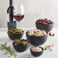 47th & Main Rustic Round Bowl, Tiny, Cast Iron Black,1.5 fl oz