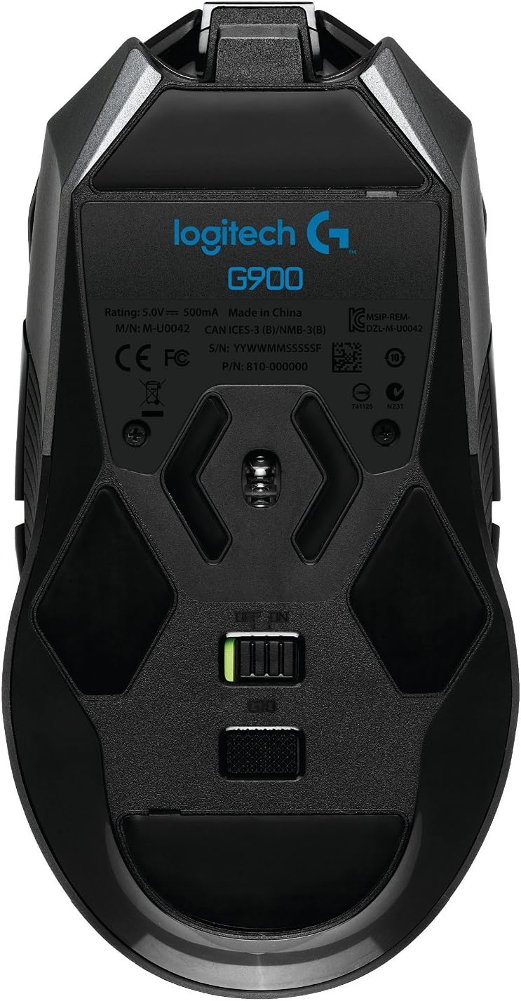Logitech G900 Chaos Spectrum Professional Grade Wired/Wireless Gaming Ambidextrous Mouse(Renewed)