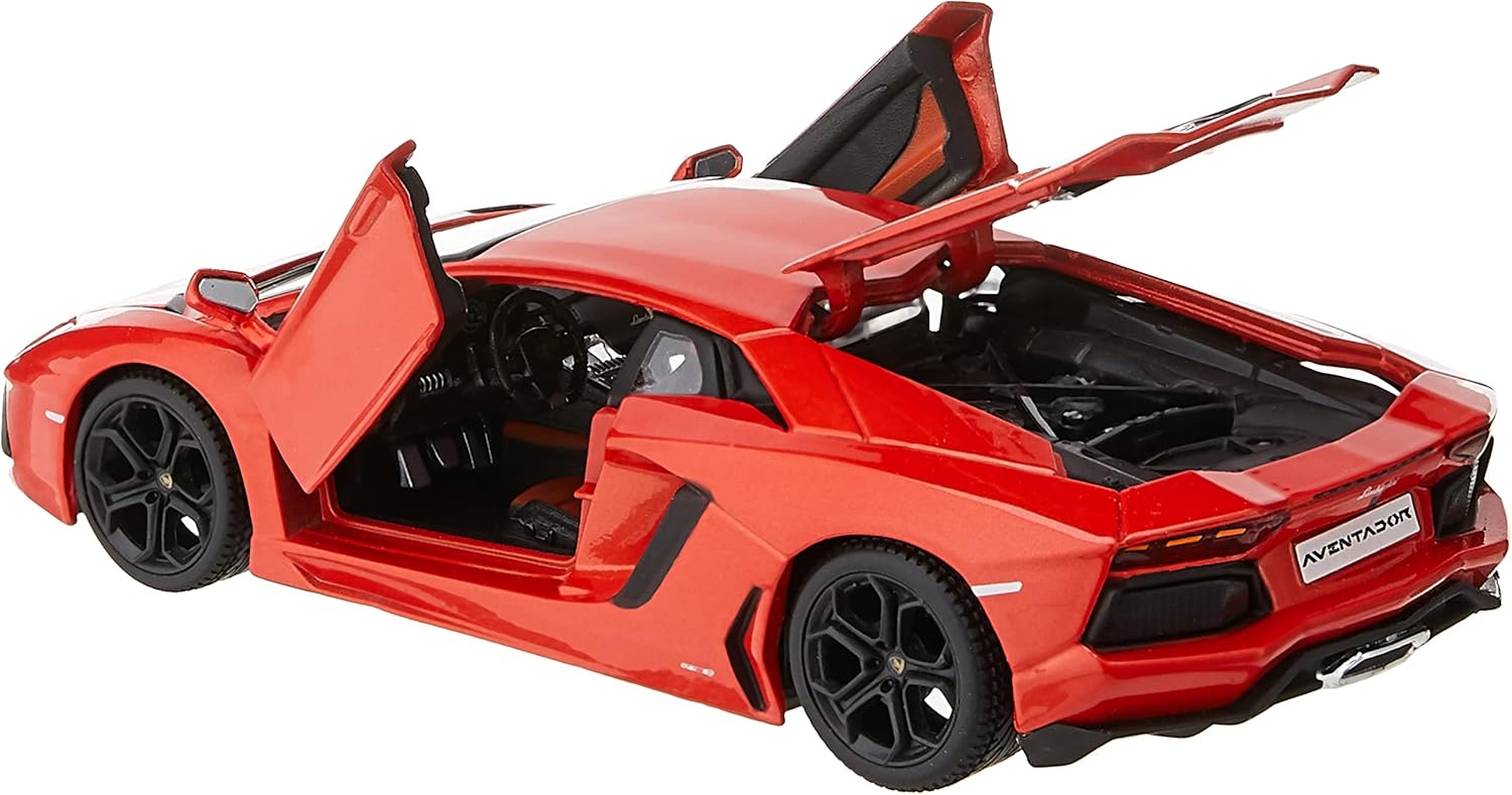 Maisto Lamborghini Aventador LP 700-4 Diecast Vehicle (1:24 Scale), Metallic Orange