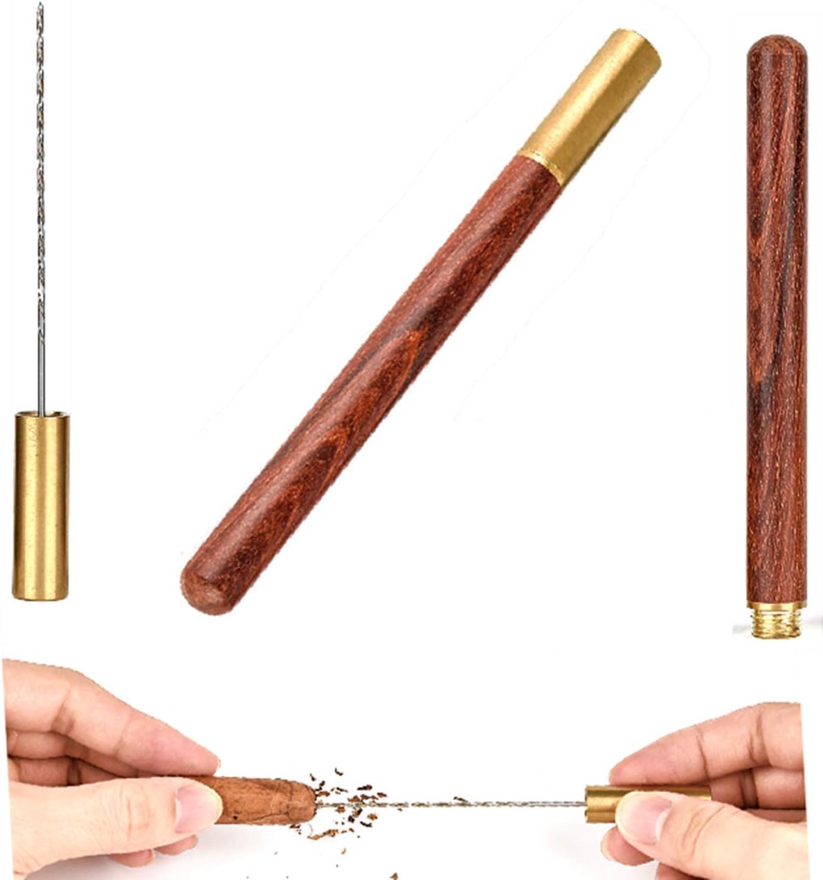 Cigar Draw Enhancer Tool QBOSO Travel Cigar Draw with Wooden Case,Getting More 30% Benefit for Each Shot. (Simple) 6 inch