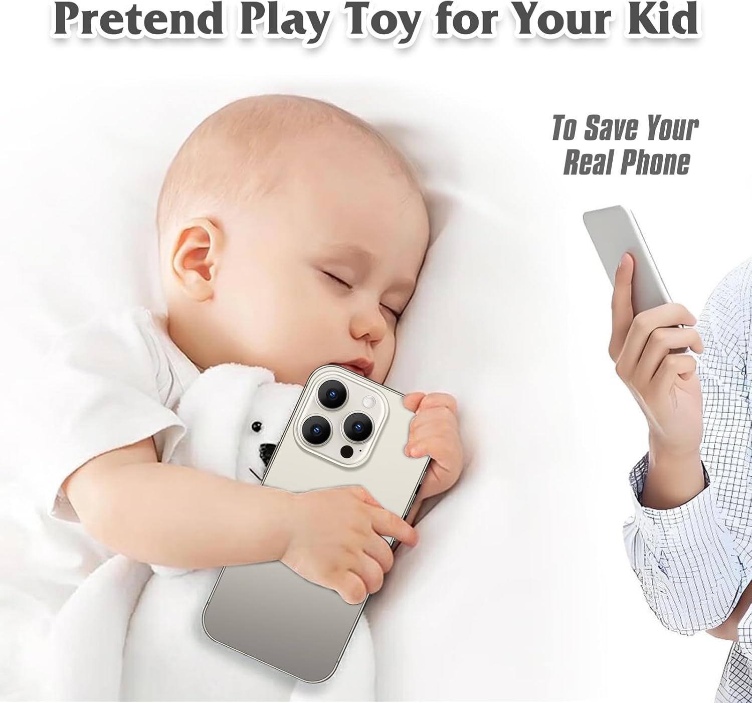 Dummy Fake Phone Model, Looks Like The Real Phone Compatible with Phone 15 Pro max, for Cell Phone Store Display or Send a Toy Phone 15 Promax for Kids (Titanium Rainbow Front)