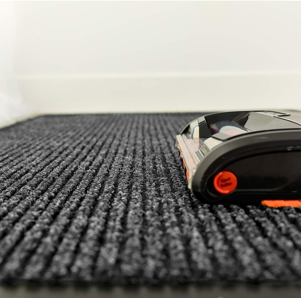 Notrax 109 Brush Step Carpeted Indoor/Outdoor Entrance Mat for Home or Office, 3' X 4', Absorbent Slip Resistant Heavy Duty Entry Mat, Charcoal, 109S0034CH 3' x 4' (Rectangular) Charcoal Solid