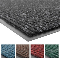 Notrax 109 Brush Step Carpeted Indoor/Outdoor Entrance Mat for Home or Office, 3' X 4', Absorbent Slip Resistant Heavy Duty Entry Mat, Charcoal, 109S0034CH 3' x 4' (Rectangular) Charcoal Solid