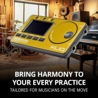 KLIQ MetroPitch - Metronome Tuner for All Instruments - with Guitar, Bass, Violin, Ukulele, and Chromatic Tuning Modes (MetroPitch, Gold) MetroPitch Gold