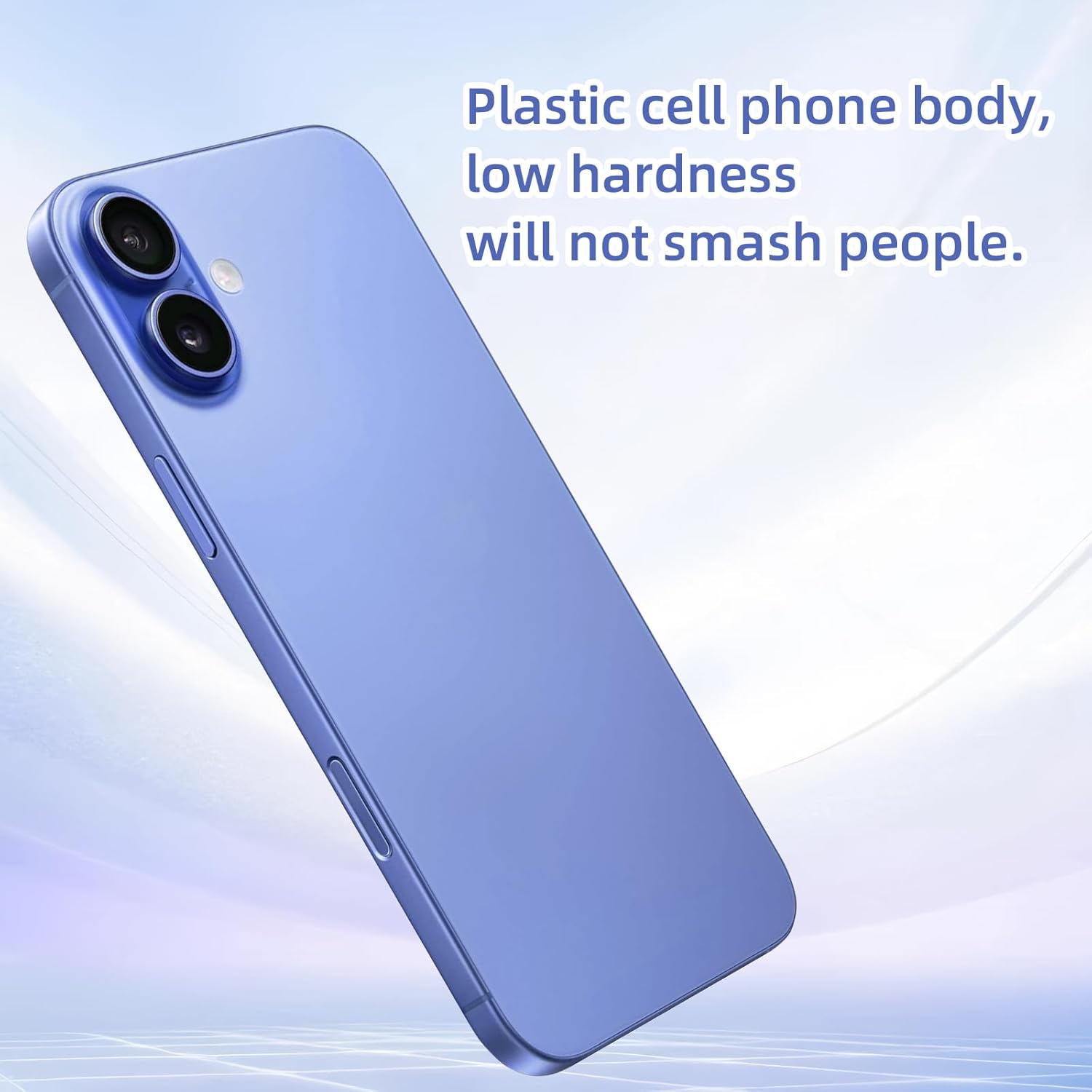 Blue Union Fake Phone Dummy Prop Pear Phone 16, Non-Working Phone with Case (Blue)