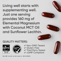 Sports Research® Magnesium Glycinate - Supports Restful Sleep & Enzymatic Processes - 160 mg Chelated Magnesium - Liquid Softgel - 60 Count 60 Count (Pack of 1) Softgel